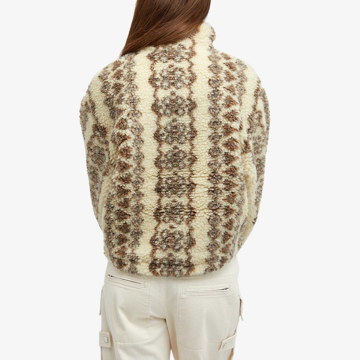 Isabel Marant Étoile Women's Mackensy Fleece in Ecru/Brown