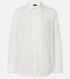 Nili Lotan Nathael ruffled cotton poplin shirt