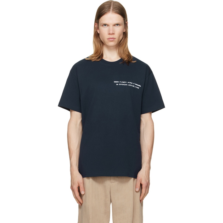 Photo: Givenchy Navy Archives Print Cotton T-shirt