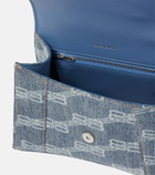 Balenciaga - Hourglass denim crossbody bag