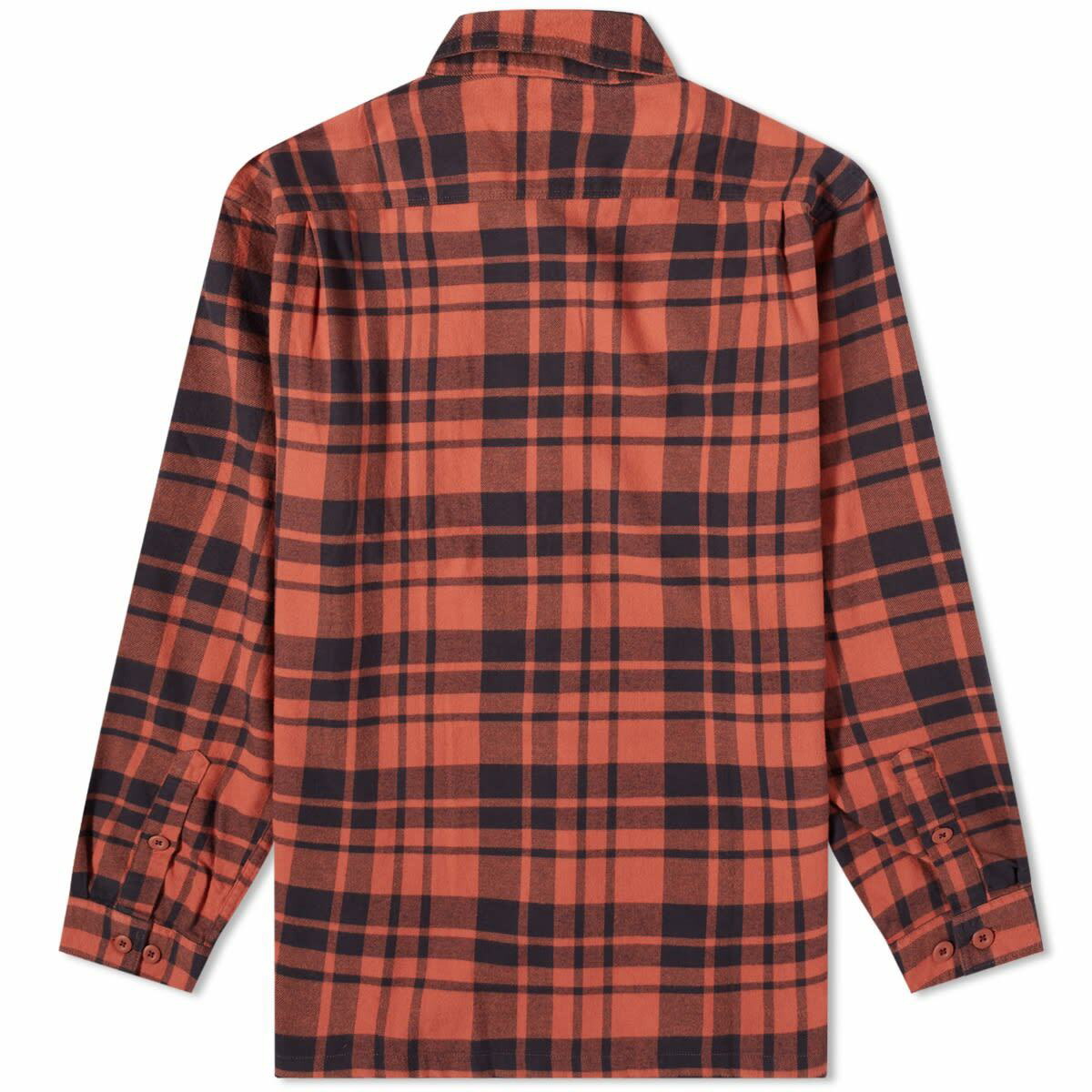 red patagonia shirt