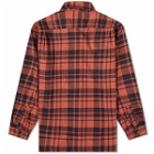 Patagonia Men's Organic Cotton Fjord Flannel Shirt in Ice Caps: Burl Red