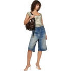 Diesel Brown Grab-D-Large Scrunched Bag
