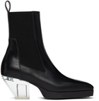 Rick Owens Heeled Silver Boots