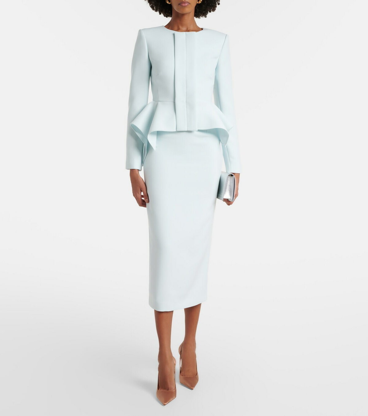 Roland Mouret Peplum crêpe blazer