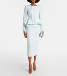 Roland Mouret Peplum crêpe blazer