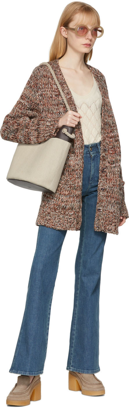 Chloé Chloé Blue washed-effect jeans