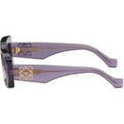 LOEWE Purple Rectangular Sunglasses