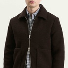 NN07 Men's Gael Brushed Wool Jacket in Dusky Port