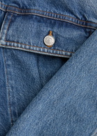 Agolde Zyla Belted Denim Jacket Blue