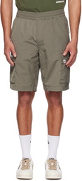 AAPE by A Bathing Ape Khaki Moonface Cargo Shorts