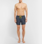 Paul Smith - Mid-Length Printed Swim Shorts - Men - Midnight blue