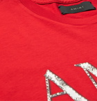 AMIRI - Logo-Print Cotton-Jersey T-Shirt - Red