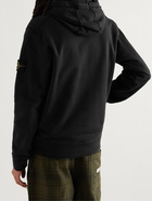 Stone Island - Logo-Appliquéd Cotton-Jersey Hoodie - Black