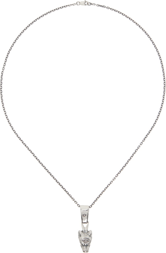 Photo: YOHJI YAMAMOTO Silver Wolf Pendant Necklace