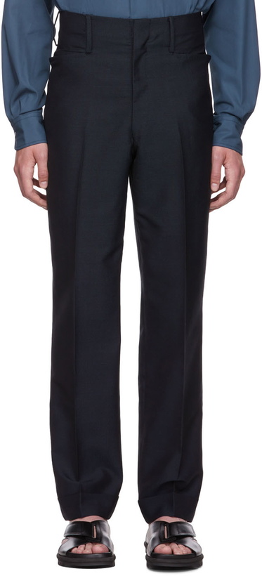 Photo: Factor's Navy Wool Trousers