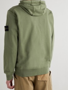 Stone Island - Logo-Appliquéd Cotton-Jersey Hoodie - Green