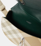 Burberry Rocking Horse leather-trimmed crossbody bag