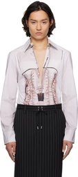 Jean Paul Gaultier Pink 'The Trompe-L'Œil Corset' Shirt