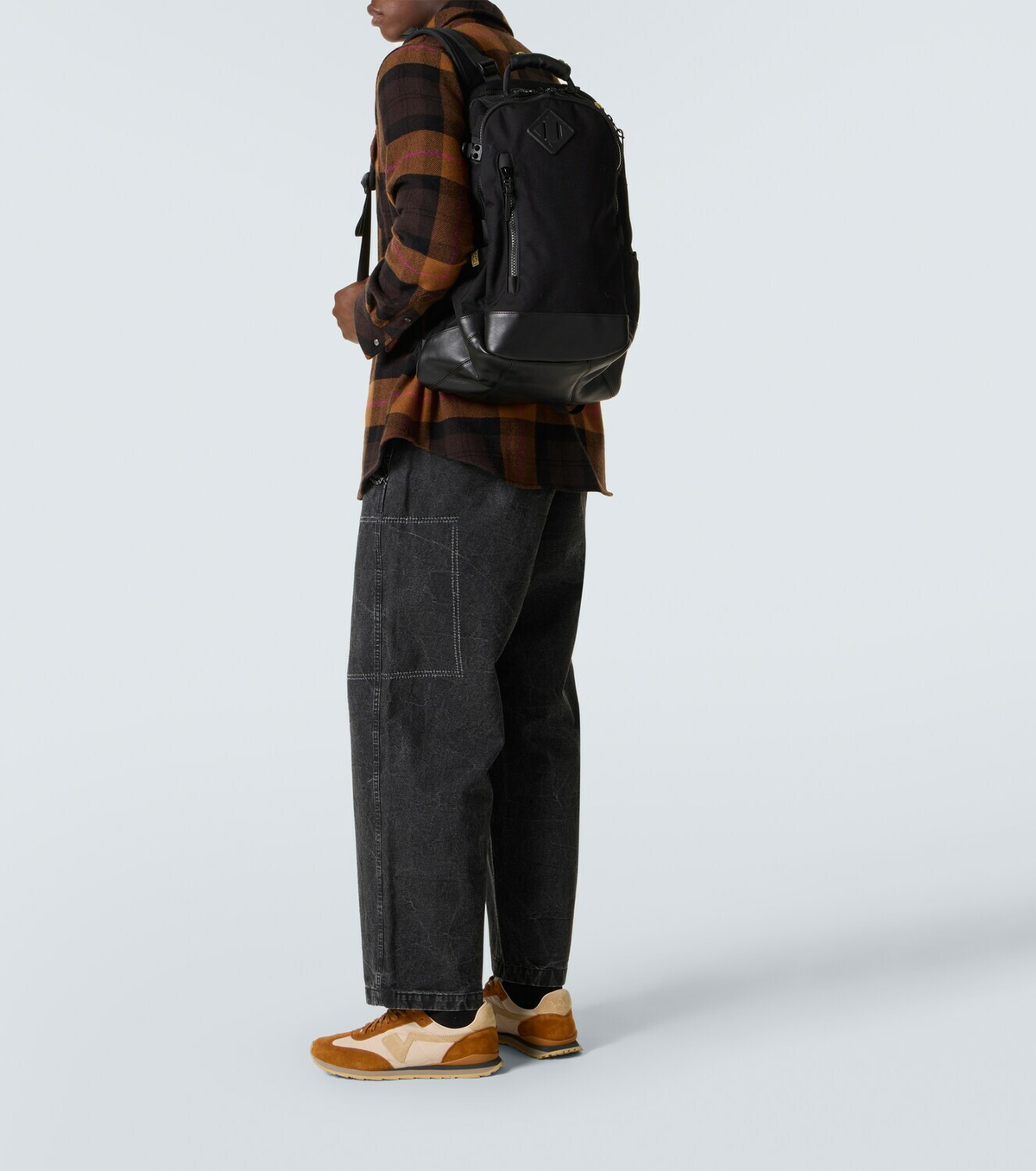 Visvim Cordura 20L leather-trimmed backpack