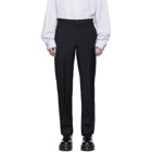 Comme des Garcons Homme Deux Black Tropical Wool Trousers