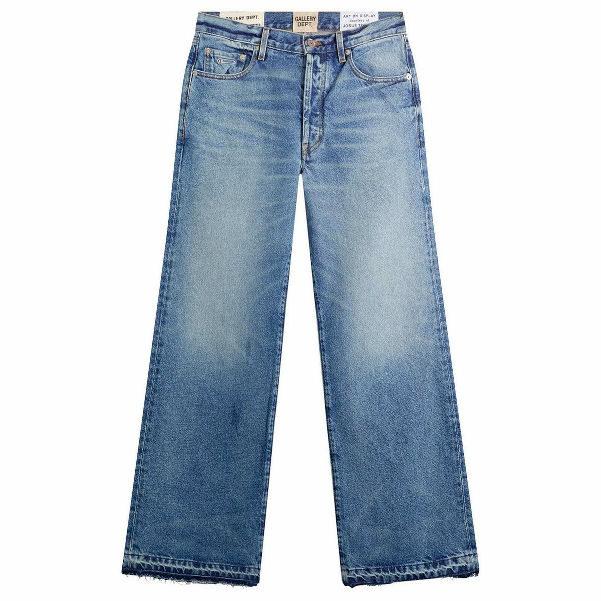 GALLERY DEPT. - La Flare Slim-Fit Distressed Denim Jeans - Orange