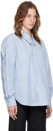 Meryll Rogge Blue Striped Shirt