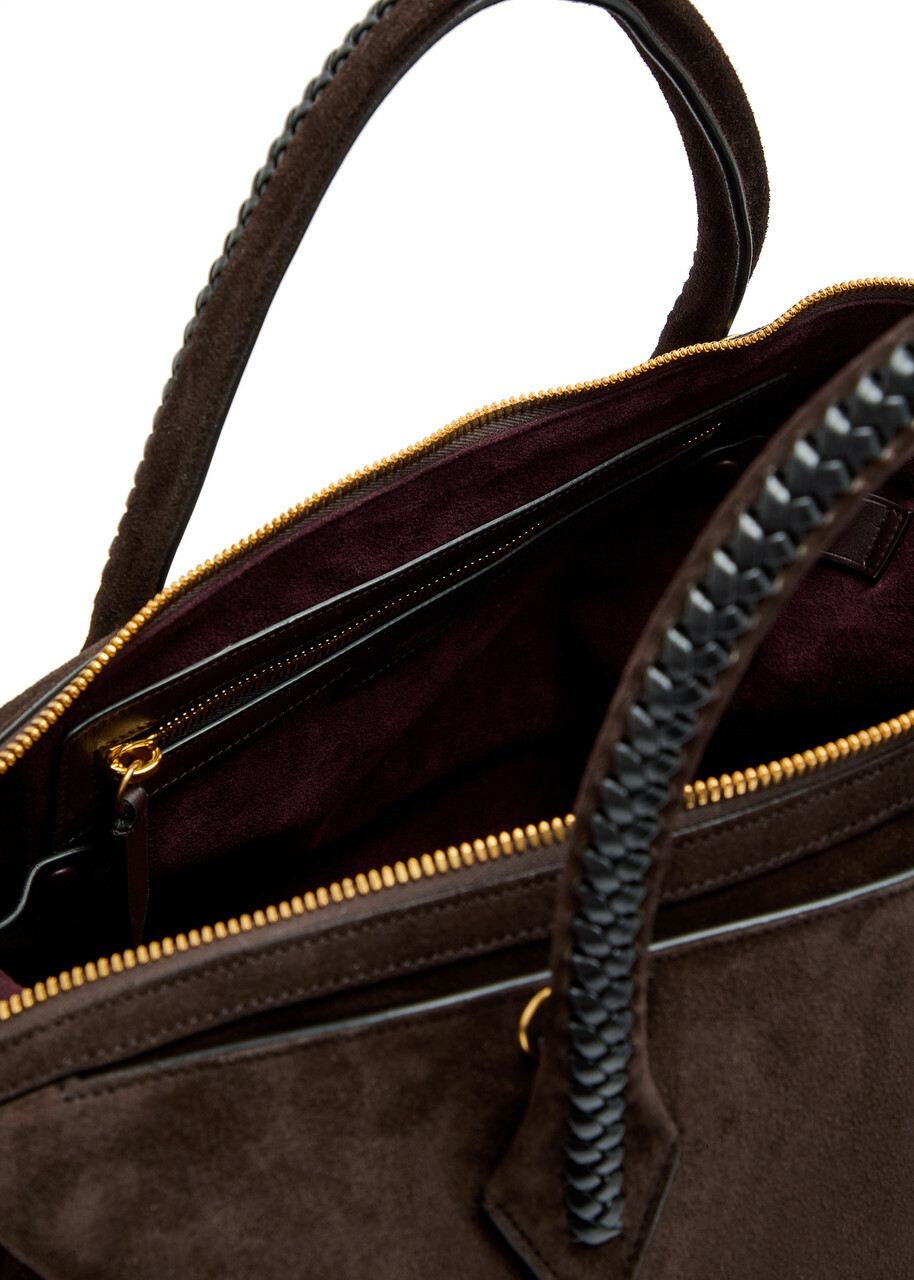 Metier Vérité City Suede Tote bag - Chocolate - One Size