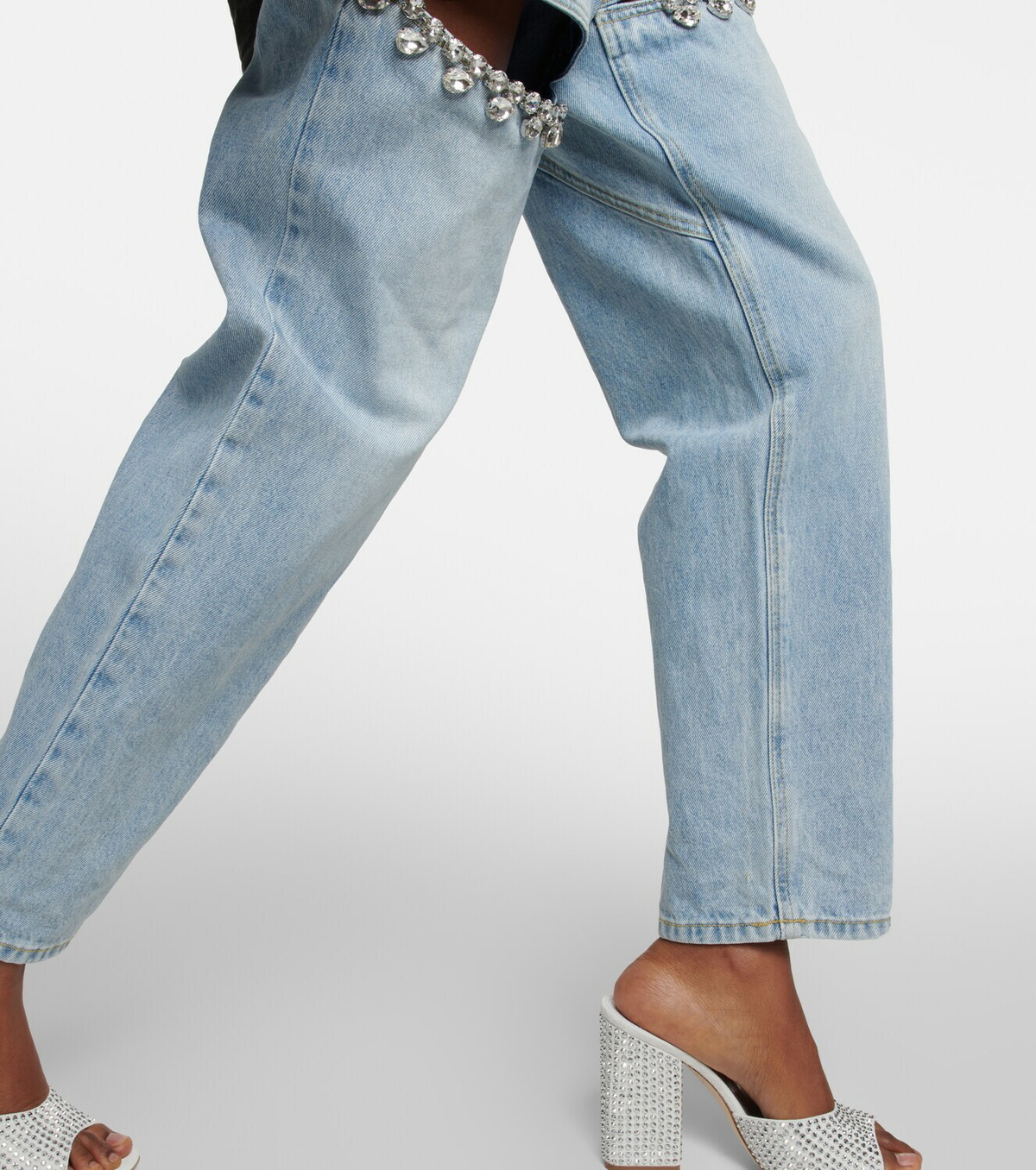 Capri Jeans with Star Embellishments