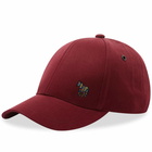 Paul Smith Men's Zebra Logo Cap in Burgundy