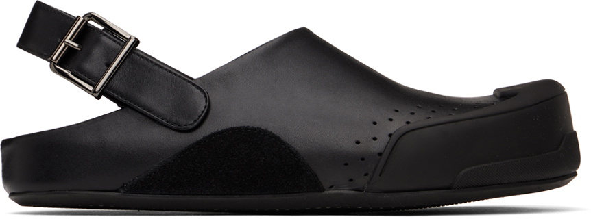 【関税込み】Sabot Sandals - Marni - Leather - Black Black leather chunky clog sabot | Marni