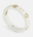 Gucci - Icon 18kt gold-plated ring with zirconia