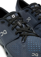 ON Cloud X 4 Panelled Mesh-knit Sneakers Navy