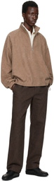 colbo Brown Half Zip Parka