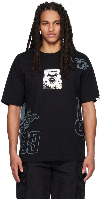 Photo: AAPE by A Bathing Ape Black Moonface T-Shirt