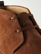 Mulo - Waxed-Suede Desert Boots - Brown