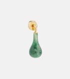 Toteme Jade 24kt gold-plated drop earrings