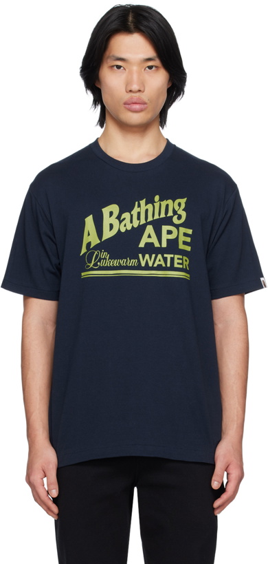 Photo: BAPE Navy Printed T-Shirt
