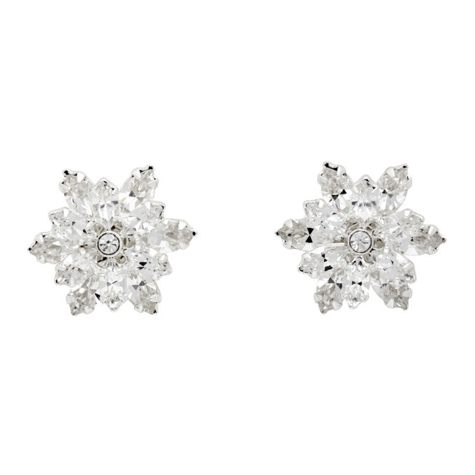 Photo: Magda Butrym Silver Crystal Stud Earrings