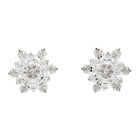 Magda Butrym Silver Crystal Stud Earrings