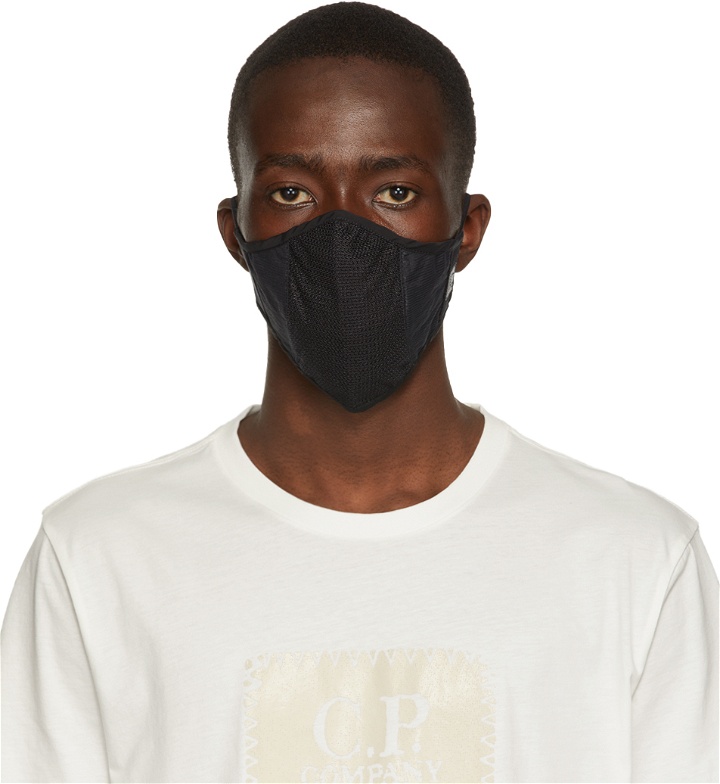 Photo: C.P. Company Black J-Mesh Mixed Face Mask