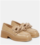 Stella McCartney - Skyla embellished faux leather loafers