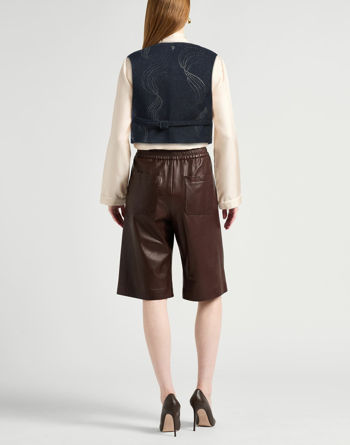 Dondup Womens Tailored Vest in Blue