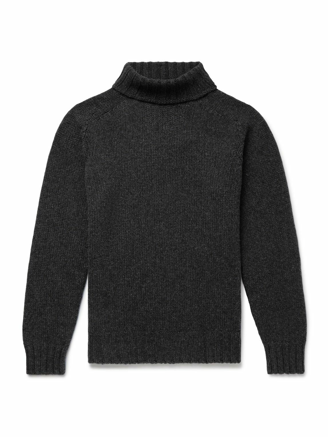 Drake's - Submariner Wool Rollneck Sweater - Gray Drake's