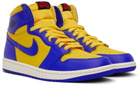 Nike Jordan Blue & Yellow Air Jordan 1 Retro Hi OG Sneakers
