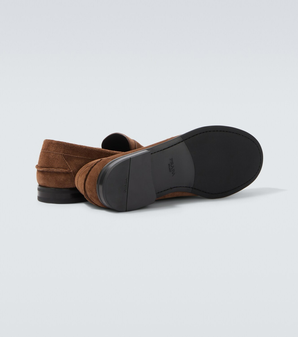 Prada Suede penny loafers