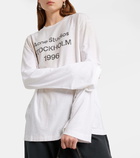 Acne Studios Logo oversized cotton-blend T-shirt