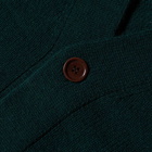 Country Of Origin Men's Pocket Cardigan in Tartan Green