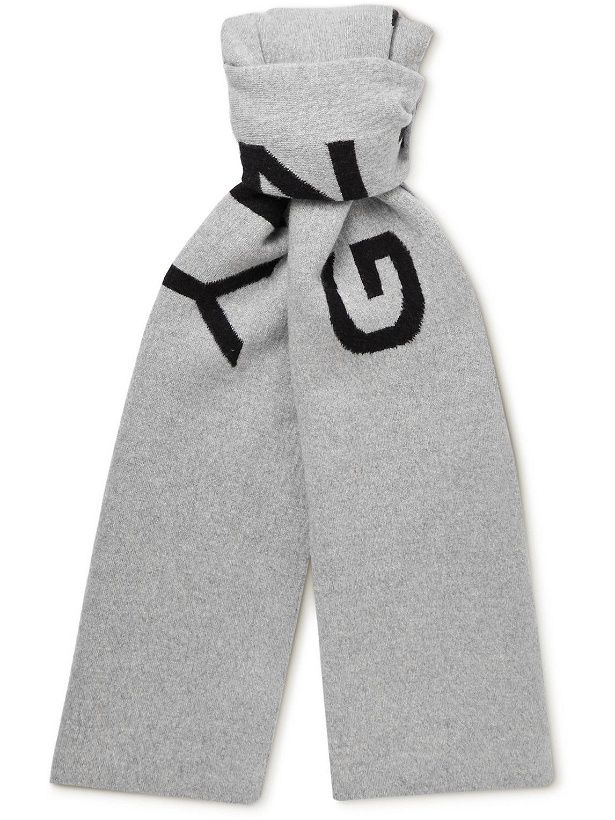 Photo: Givenchy - Logo-Jacquard Wool and Cashmere-Blend Scarf