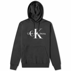 Calvin Klein Men's Monologo Regular Hoody in Ck Black